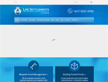 Tablet Screenshot of lifesettlementsfund.com